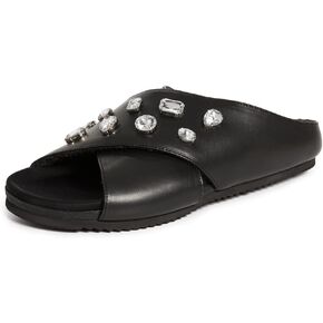 R0AM Women's Cross Crystal Slides in Kuwait