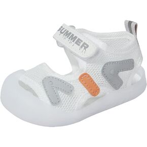 Baby Summer Sandals Breathable Mesh Rubber Sole Non-Slip Outdoor Shoes for Boys and Girls 9-30 Months in Kuwait