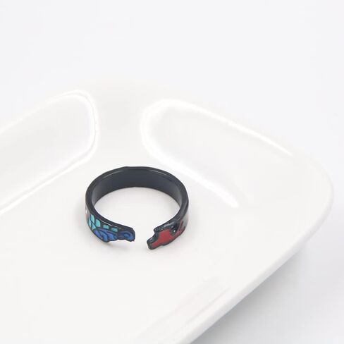 FunBoat Tanjiro Finger Rings - Anime Characters Cosplay Adjustable Open Ring - Christmas Costume Gifts for Kids Girls Teens Women Men in Saudi Arabia