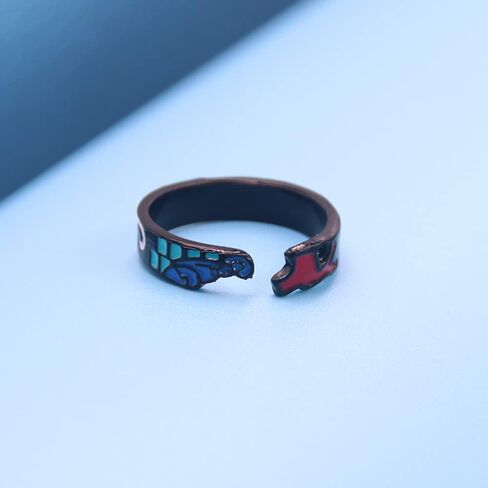 FunBoat Tanjiro Finger Rings - Anime Characters Cosplay Adjustable Open Ring - Christmas Costume Gifts for Kids Girls Teens Women Men in Saudi Arabia