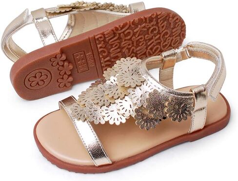 MUYGUAY Toddler Little Girls Sandals Open-Toe Adjustable Ankle Strap Summer Dress Shoes in Saudi Arabia