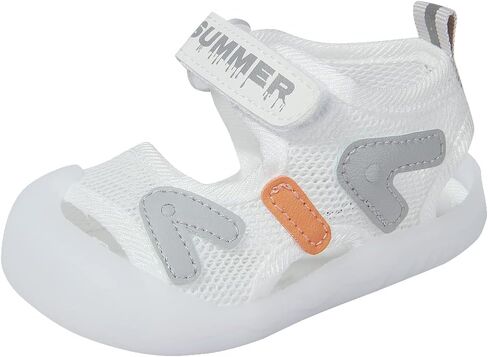 Baby Summer Sandals Breathable Mesh Rubber Sole Non-Slip Outdoor Shoes for Boys and Girls 9-30 Months in Kuwait