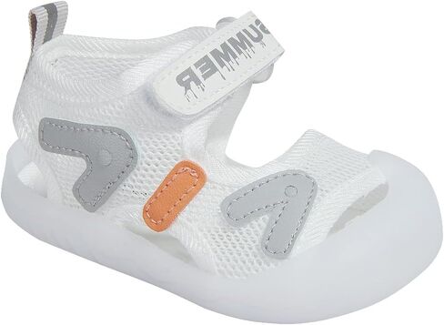 Baby Summer Sandals Breathable Mesh Rubber Sole Non-Slip Outdoor Shoes for Boys and Girls 9-30 Months in Kuwait