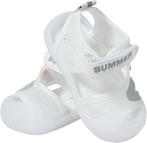 Baby Summer Sandals Breathable Mesh Rubber Sole Non-Slip Outdoor Shoes for Boys and Girls 9-30 Months in Kuwait