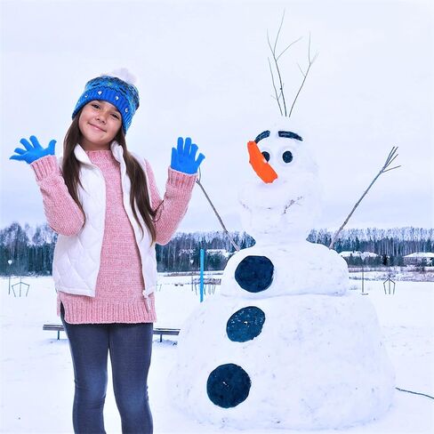 SWAK Girls Hat & Glove Sets-Kids Cold Weather Winter Accessories-Childrens pom pom Hat sets-Big Girls 2 Pc Beanie Sets in Saudi Arabia