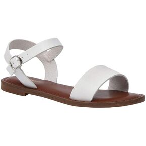CUSHIONAIRE Women's Clara One Band Ankle Strap Sandal +Memory Foam, Wide Widths Available
