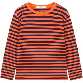 DILBYKE Boys Girl Long Sleeve Striped Crew Neckline T-Shirts Kid Tee
