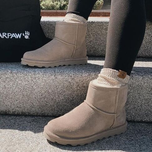 BEARPAW نسائي اليسا الوان متعدده | بوت الكاحل للنساء | حذاء سهل الارتداء للنساء | حذاء شتوي مريح in Kuwait
