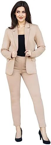 Marycrafts Women's Business Blazer Pant Suit Set for Work in Kuwait
