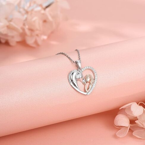 Distance Horse Gifts for Girl S925 Sterling Silver Girl Horse Pendant Necklace Jewelry Mother's Day Gifts for Girl Women Girlfriend Mom Horse Lover in Saudi Arabia