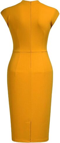 Miusol Women's Business Slim Style Ruffle Work Pencil Dress in Saudi Arabia