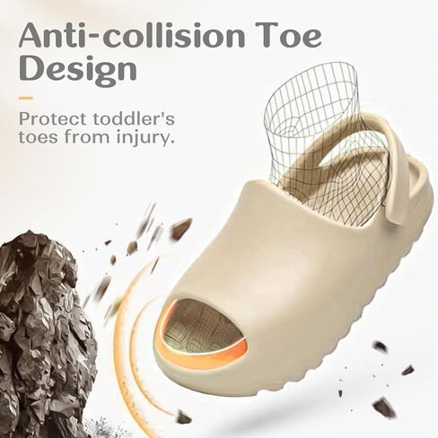 صندل صيفي سهل الارتداء للاطفال الصغار من ارهوكسز، صندل صيفي سهل الارتداء للشاطئ وحمام السباحة، صندل خفيف الوزن للاماكن الداخلية والخارجية للاولاد والبنات in Kuwait