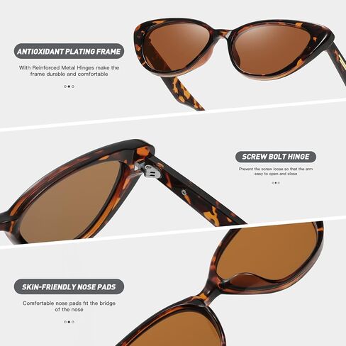 Fozono ريترو خمر ضيق عين القط النظارات الشمسية للنساء الرجال 90s صغيرة أنيقة نمط عصري Sunies UV400 حماية in Kuwait