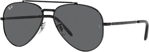 Ray-Ban RB3625 New Aviator Sunglasses, Black/Dark Grey, 58 mm in Saudi Arabia
