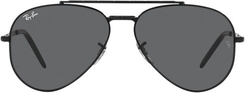 Ray-Ban RB3625 New Aviator Sunglasses, Black/Dark Grey, 58 mm in Saudi Arabia