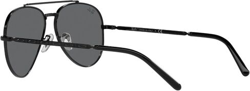 Ray-Ban RB3625 New Aviator Sunglasses, Black/Dark Grey, 58 mm in Saudi Arabia