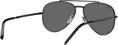 Ray-Ban RB3625 New Aviator Sunglasses, Black/Dark Grey, 58 mm in Saudi Arabia