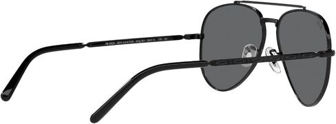 Ray-Ban RB3625 New Aviator Sunglasses, Black/Dark Grey, 58 mm in Saudi Arabia