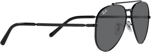 Ray-Ban RB3625 New Aviator Sunglasses, Black/Dark Grey, 58 mm in Saudi Arabia