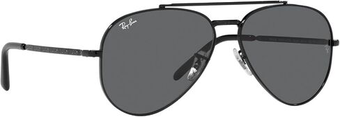 Ray-Ban RB3625 New Aviator Sunglasses, Black/Dark Grey, 58 mm in Saudi Arabia