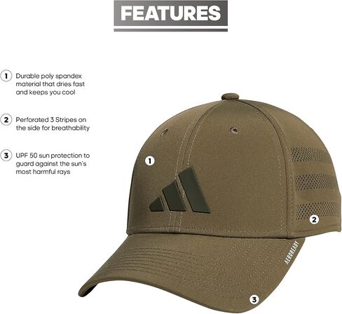 adidas Men's Gameday Structured Stretch Fit Hat 4.0 in Kuwait
