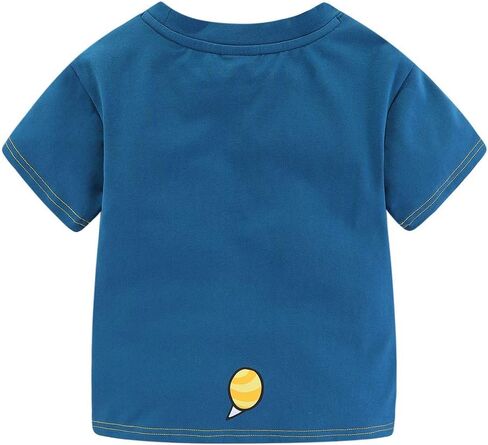 Mud Kingdom Boys Girls T-Shirts Cotton Cute Cartoon Graphic Tees for Kids 2-8 Years in Kuwait