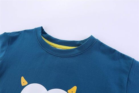 Mud Kingdom Boys Girls T-Shirts Cotton Cute Cartoon Graphic Tees for Kids 2-8 Years in Kuwait