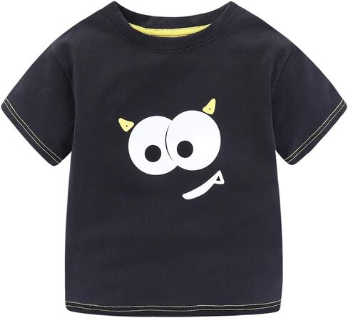 Mud Kingdom Boys Girls T-Shirts Cotton Cute Cartoon Graphic Tees for Kids 2-8 Years in Kuwait