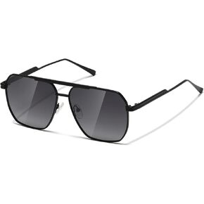 MASDUN Retro Oversized Square Polarized Sunglasses for Women Men Vintage Shades UV400 Classic Metal Sun Glasses