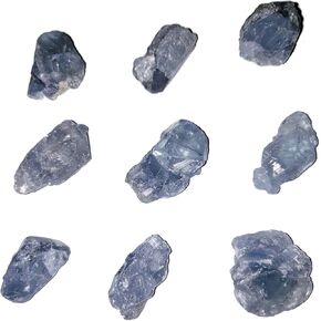 قطعة واحدة من حجر السيليستيل الخام متوسط خشن شبه أوجه وشبه شفاف من أحجار كريمة كريستال من مدغشقر لتغليف الأسلاك والتأمل واستخدامات الميتافيسيكية in Kuwait