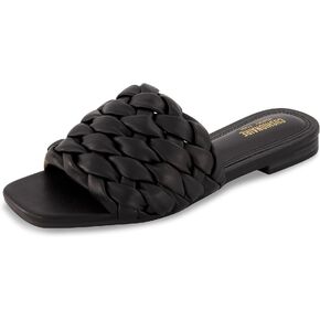 CUSHIONAIRE Women's Aramis woven slide sandal +Memory Foam, Wide Widths Available in Kuwait