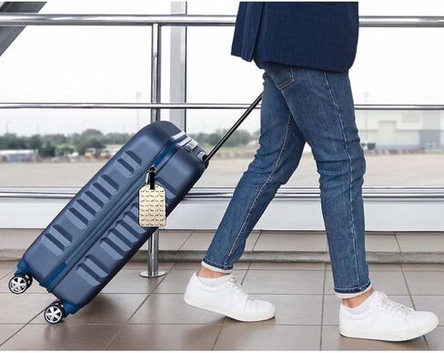 Alcohol Ink Colors Suitcase Identify Labels Abstract Multicolored Marble Modern Fluid Art Luggage Tags with Sturdy Buckle Straps Privacy Flap for Women Men, 1 Pack in Kuwait