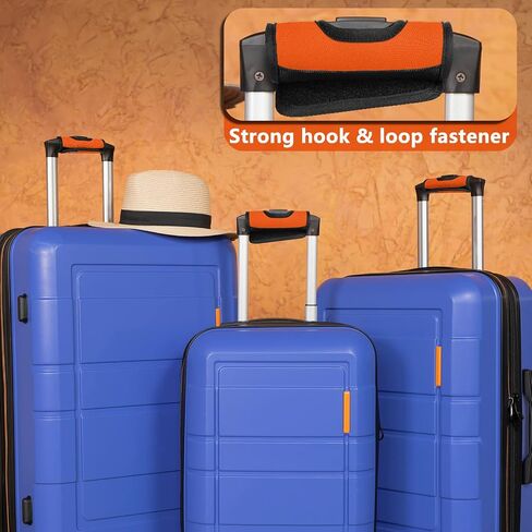 5 Pcs Neoprene Large Luggage Handle Wrap Handle Grip Luggage Tags Identifier Hollow Design for Push-Button, Bright Luggage Markers for Airport Travel Luggage Suitcase Trolley Case (5color, 5.5x7Inch) in Kuwait