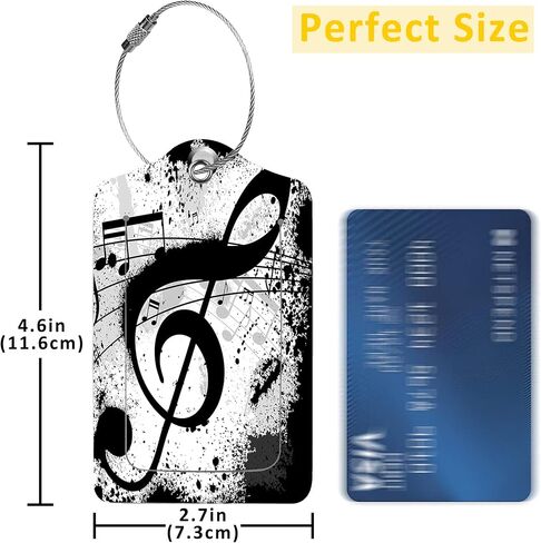 2 Pack Luggage Tag for Suitcase,Abstract Blue Marbled PU Leather Suitcase Tags Identifiers with Privacy Name Address Labels and Durable Steel Loop for Women Men Travel in Kuwait
