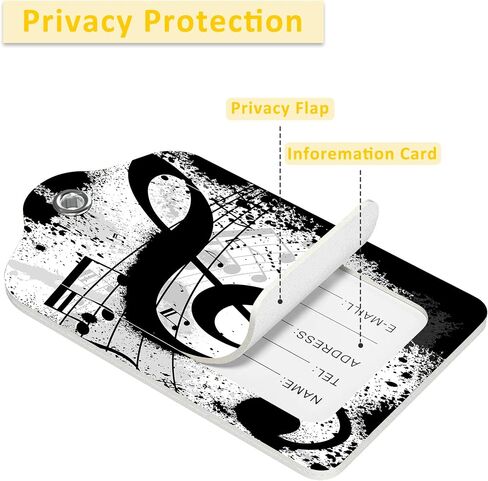 2 Pack Luggage Tag for Suitcase,Abstract Blue Marbled PU Leather Suitcase Tags Identifiers with Privacy Name Address Labels and Durable Steel Loop for Women Men Travel in Kuwait