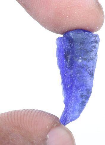 REAL-GEMS ياقوت أزرق طبيعي 21 قيراط. أحجار كريمة خام خام معتمدة لصنع المجوهرات AXA-172 in Saudi Arabia