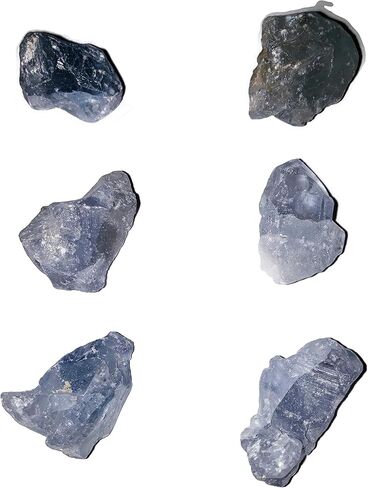 قطعة واحدة من حجر السيليستيل الخام متوسط خشن شبه أوجه وشبه شفاف من أحجار كريمة كريستال من مدغشقر لتغليف الأسلاك والتأمل واستخدامات الميتافيسيكية in Kuwait