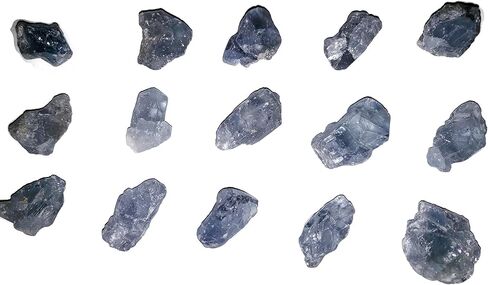 قطعة واحدة من حجر السيليستيل الخام متوسط خشن شبه أوجه وشبه شفاف من أحجار كريمة كريستال من مدغشقر لتغليف الأسلاك والتأمل واستخدامات الميتافيسيكية in Kuwait