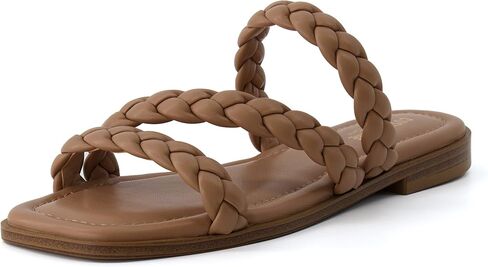 CUSHIONAIRE Women's Venice braided slide sandal +Memory Foam, Wide Widths Available in Kuwait