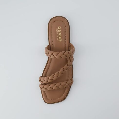 CUSHIONAIRE Women's Venice braided slide sandal +Memory Foam, Wide Widths Available in Kuwait