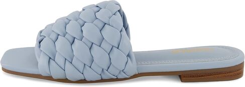 CUSHIONAIRE Women's Aramis woven slide sandal +Memory Foam, Wide Widths Available in Saudi Arabia