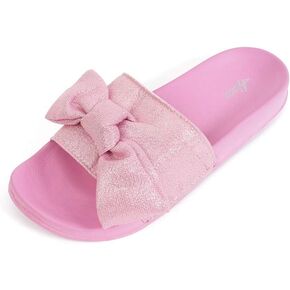 FUNKYMONKEY Women's Bowknot Slides Sandals Comfort Casual Beach Slippers | Soft Denim Fabric Upper & Comfortable EVA Sole, Lightweight Slip-On Slides for Summer, Beach, Pool, and Daily Casual Wear in Saudi Arabia