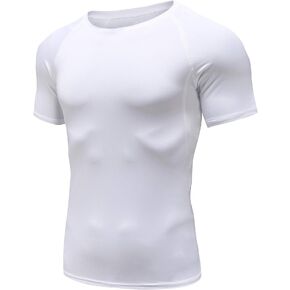 Holure Men's Compression/Loose Fit Tee Short Sleeve Sports Baselayer T-Shirts Cool Dry Tops (Pack of 1 or 3)