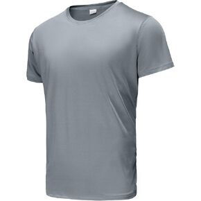 Holure Men's Compression/Loose Fit Tee Short Sleeve Sports Baselayer T-Shirts Cool Dry Tops (Pack of 1 or 3)