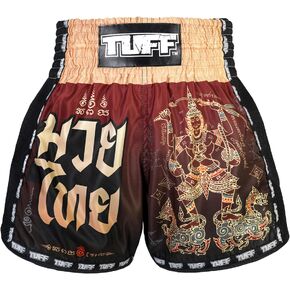 Tuff Sport Retro Muay Thai شورت ملاكمة كلاسيكي نحيف قطع MMA كيك بوكسينغ تجريب مجموعة ملابس التدريب in Kuwait