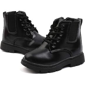 Komfyea Boys And Girls Lace Up Zipper Outdoor Ankle Boots(Toddler/Little Kids)