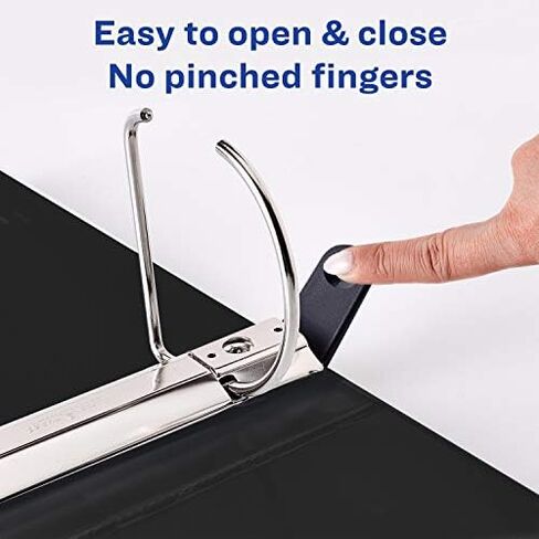 Avery Heavy-Duty View 3 Ring Binder, 3 Inch One Touch EZD Rings, 3.5 Inch Spine, 1 Black Binder (79693) in Saudi Arabia