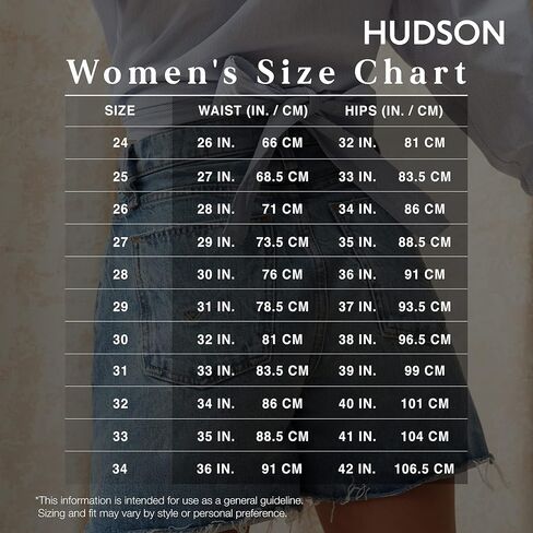 شورت نسائي من HUDSON بطول الركبة متوسط ​​الارتفاع Amelia (حاشية خام) in Kuwait