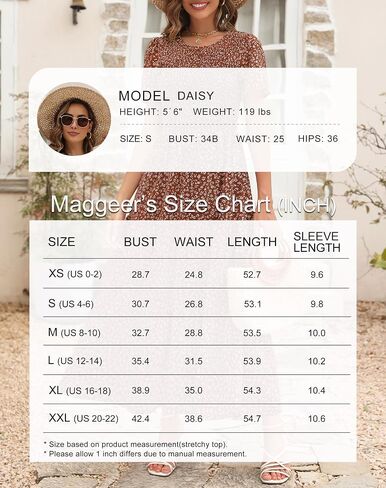 Maggeer Womens 2025 Summer Fall Smocked Wedding Guest Maxi Dress Casual Short Sleeve Floral Boho Flowy Long Dress in Kuwait