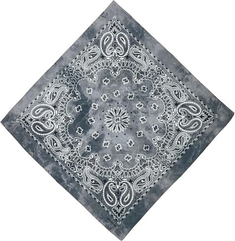 SYHRHL 12 Pack Tie Dye Bandana Novelty Cotton Bandanas Cowboy Classic Paisley Handkerchiefs for Men and Women in Kuwait